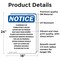 Signmission Flammable Or Combustible Liquids OSHA Notice Sign, Vinyl Decal, 18in W x 24in L, 2PK OS-2PACK-NS-D-1824-V-12775 - alternate 3